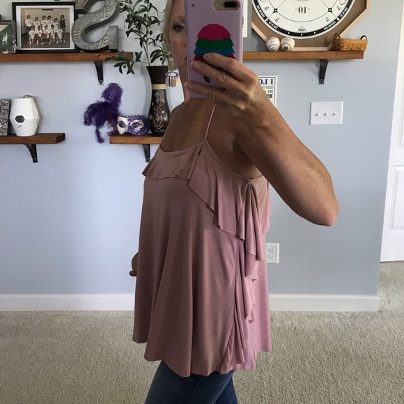 Pink Sleeveless, Ruffle Top - Picture 5 of 6